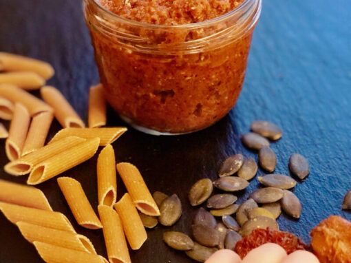 Tomatenpesto mit Kürbiskernen