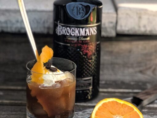 Espresso Orangen Gin mit Vanilleeis