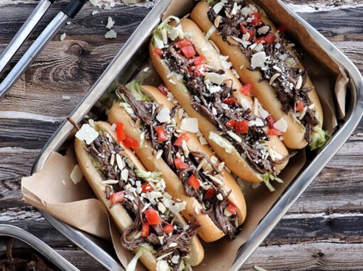 Pulled Sauerbraten Hot Dog
