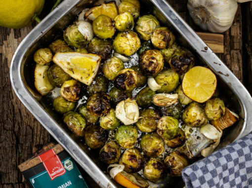 Gerösteter Rosenkohl aus dem Backofen
