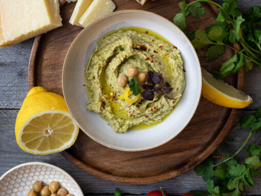 Hummus Rezept mit Koriander und Zitrone – Frisch & Einfach
