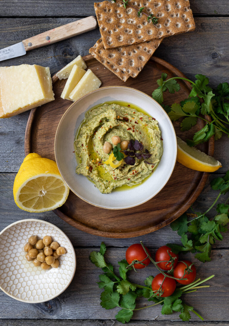 Hummus Rezept mit Koriander und Zitrone – Frisch & Einfach