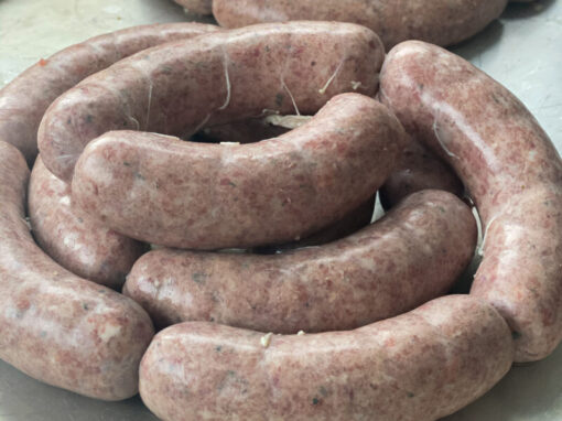 Selbstgemachte Bratwurst