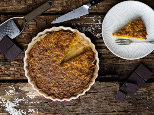 Reiskuchen – cremiges Rezept mit Milchreis, Vanille & Kurkuma