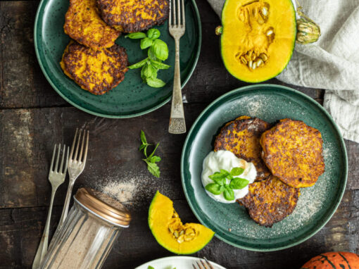 Kürbis-Kartoffel-Puffer – süß oder herzhaft