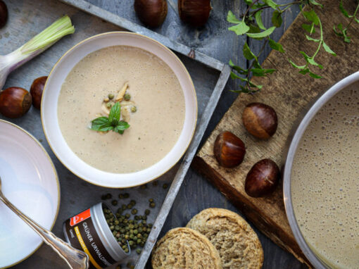 Maronencremesuppe mit Ahornsirup – cremig, würzig & perfekt für den Winter