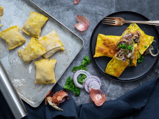 Maultaschen mit Gruyère – hausgemacht & käsig