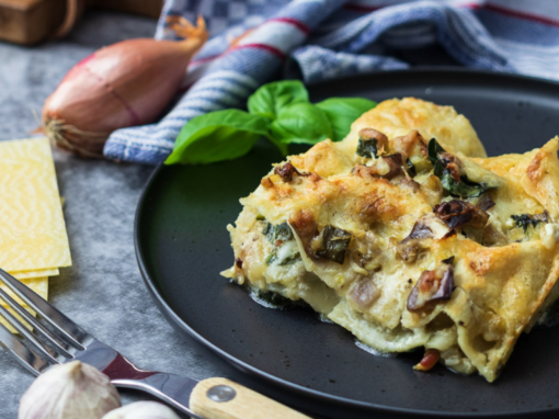 Grüne Veggie Lasagne – einfaches Rezept ohne Fleisch