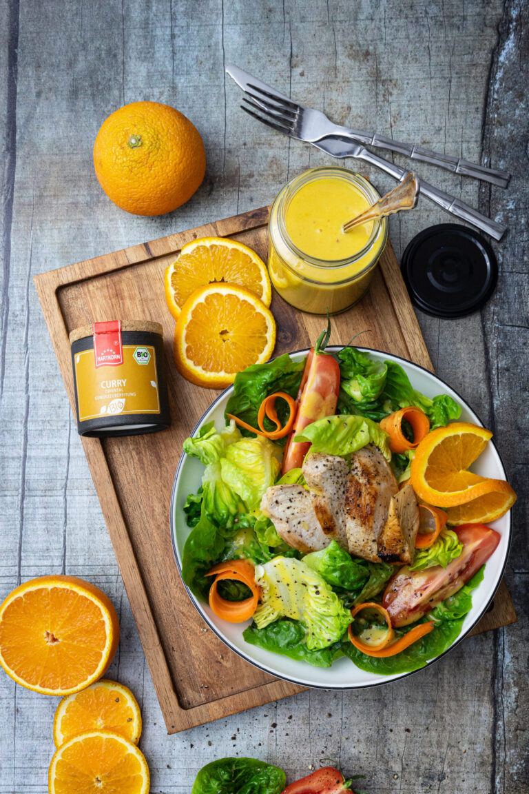 Orangen-Curry-Dressing