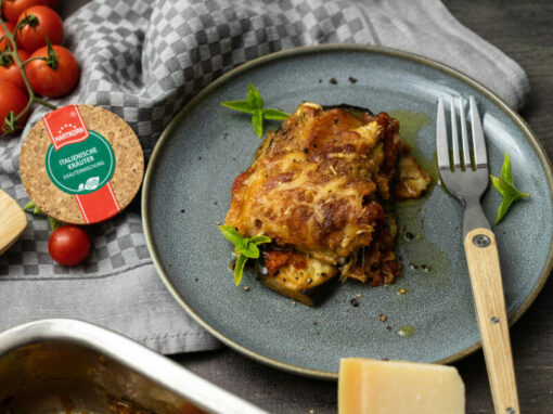 Auberginenauflauf mit Semmelbröseln