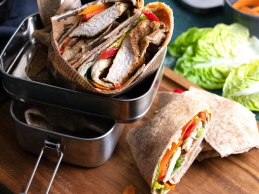 Curry-Hähnchenwraps