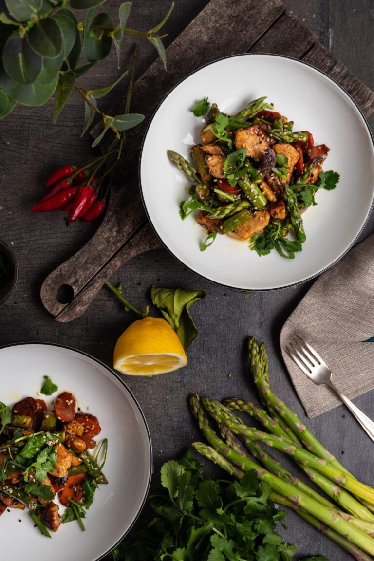 Spargel-Hähnchenpfanne