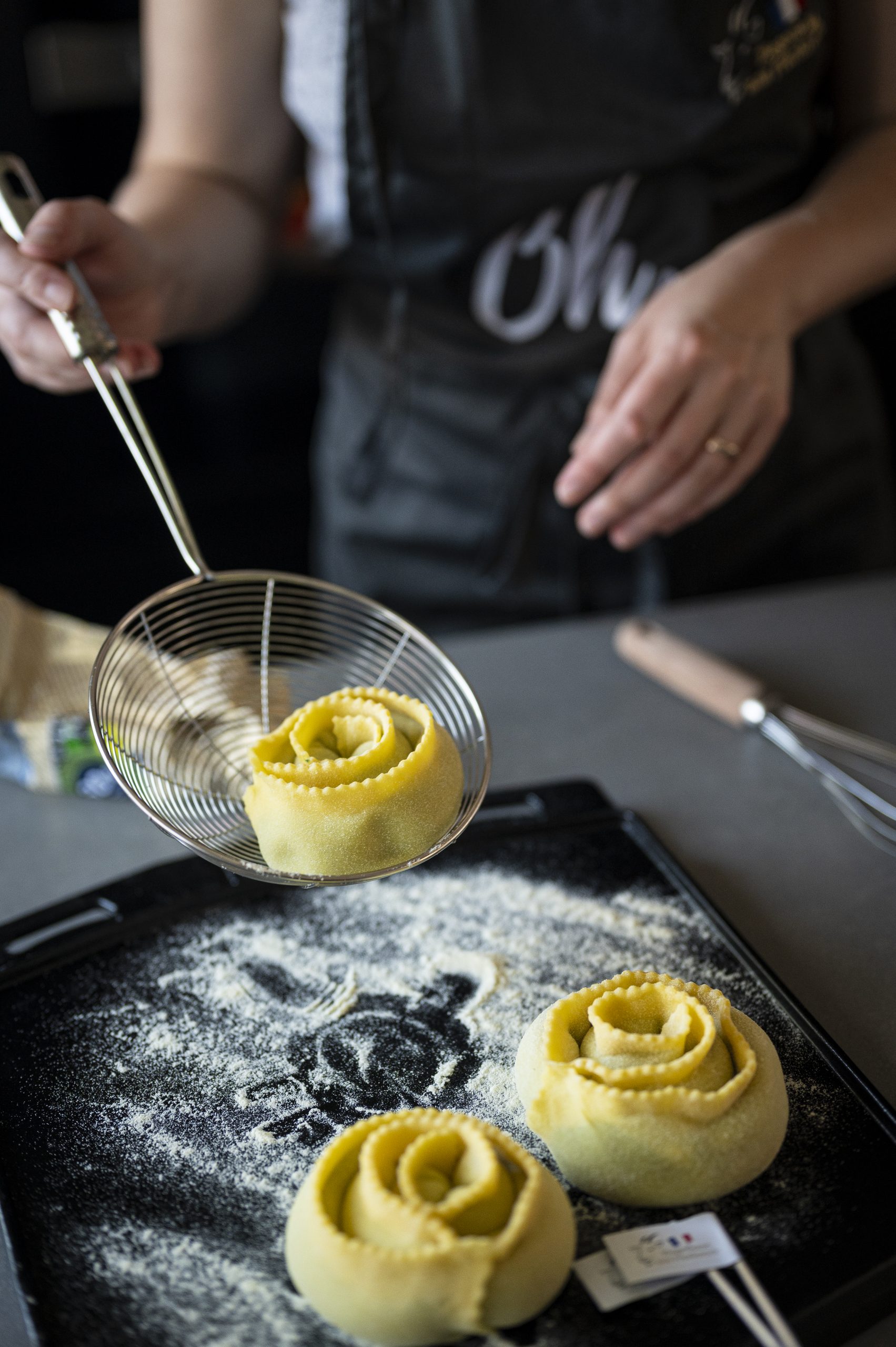 Gefüllte Pastaschnecke