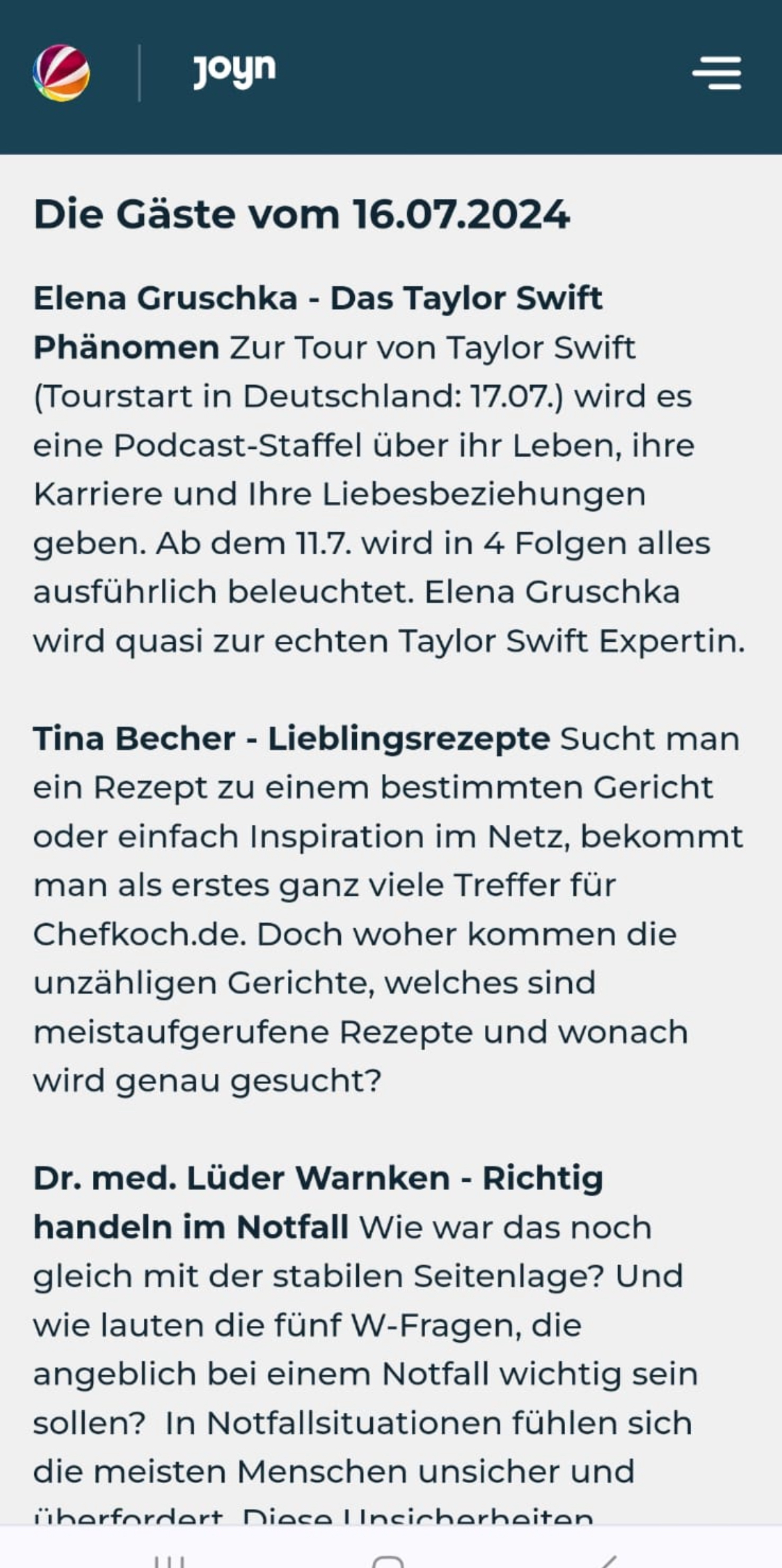 Frühstücksfernseh Sat.1 6.0 Frühstücksfernseh Sat.1 6.0