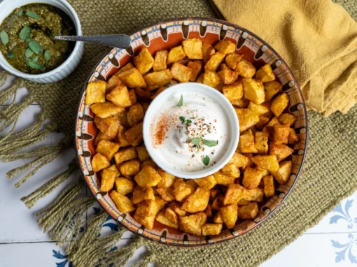 Knusprige Kartoffelwürfel aus der Heißluftfritteuse (Airfryer)
