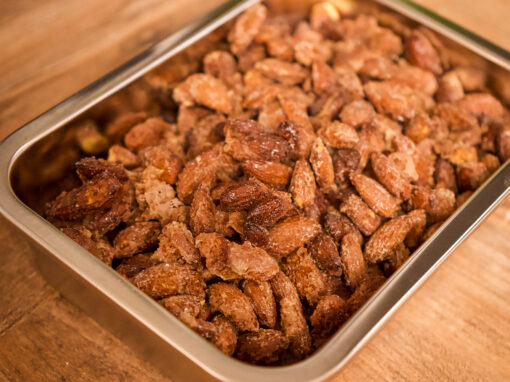 Gebrannte Mandeln aus der Heißluftfritteuse – schnelles Rezept