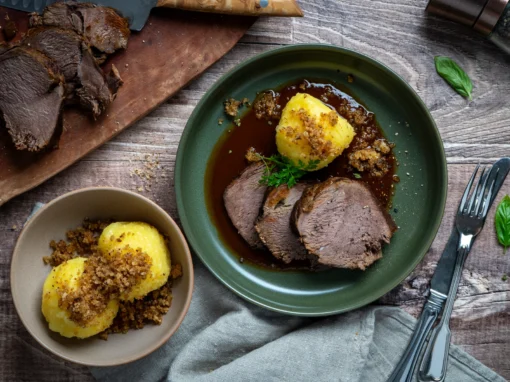 Damwildbraten in Madeirasauce – zart, aromatisch & festlich