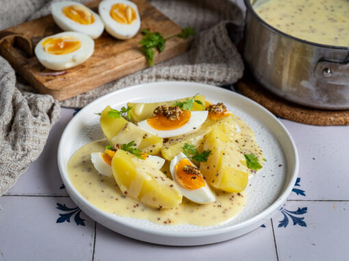 Eier in Senfsauce – klassisches Rezept mit Kartoffeln