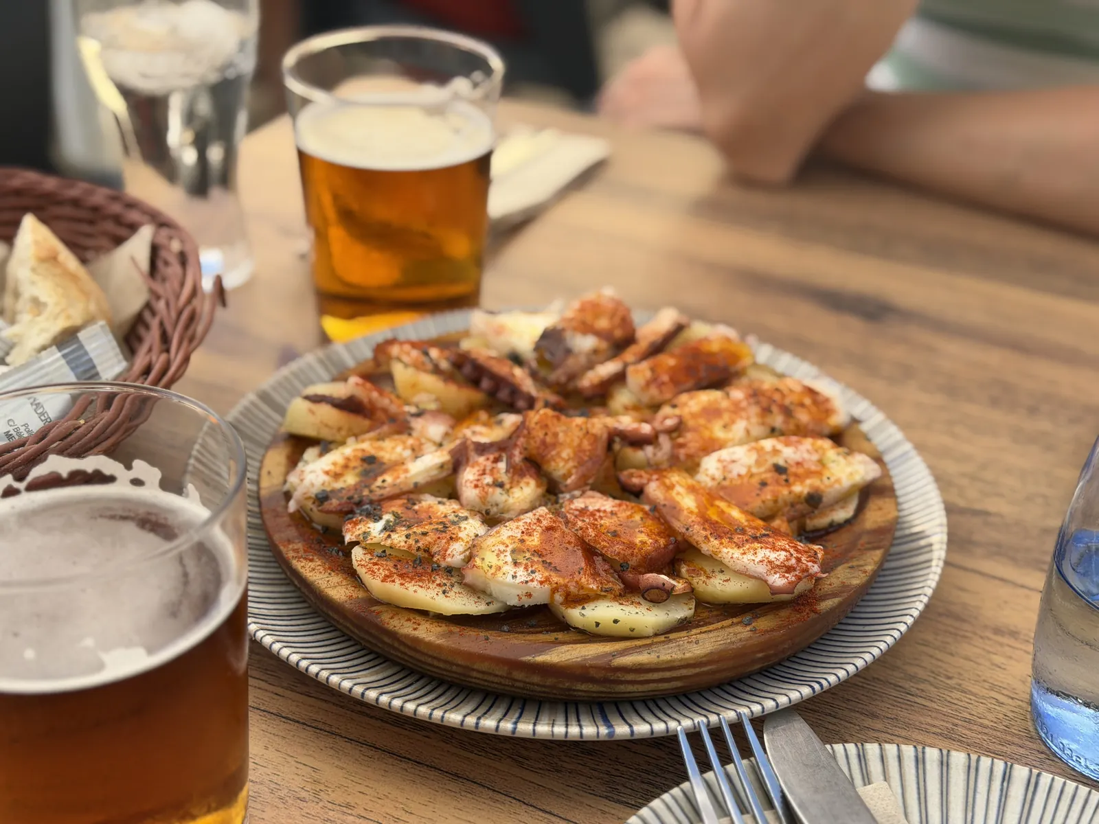 Unser letztes Mittagessen an der Caleta.